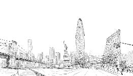 Tapete Architektur New York