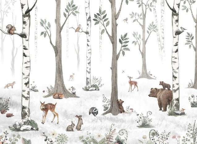 Tapete Tiere Frühling Wald