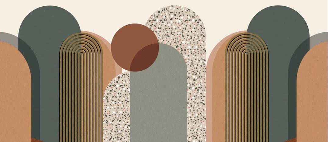 Tapete Art Deco Grafik Trend