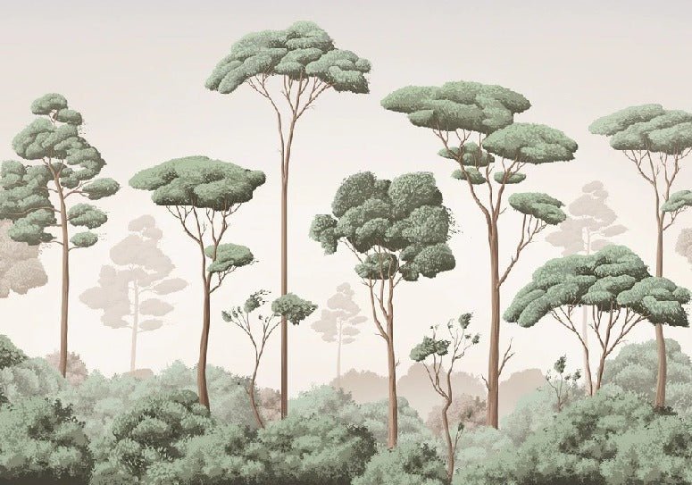 Tapete leichte Brise Kiefernwald