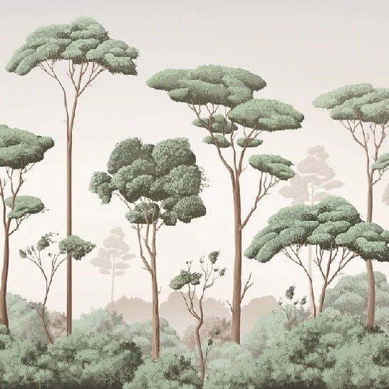 Tapete „Leichter Wind im Pinienwald“