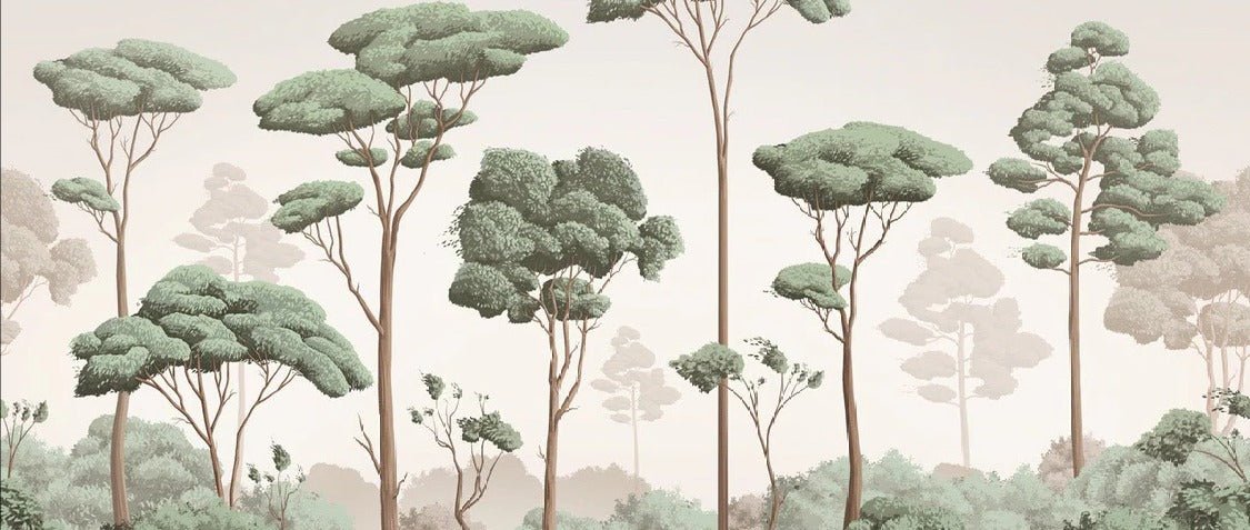 Tapete „Leichter Wind im Pinienwald“