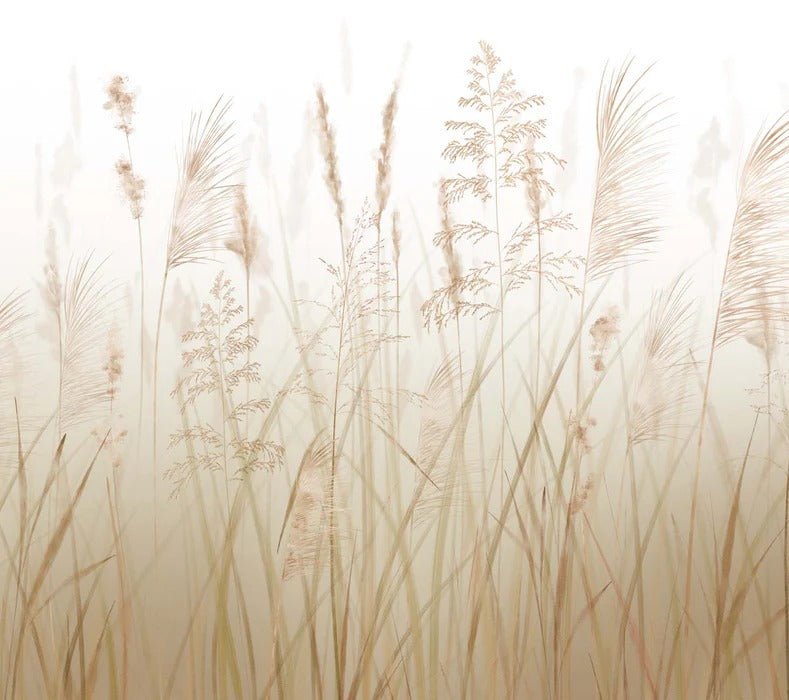 Tapete mit Weizenfeldblumen