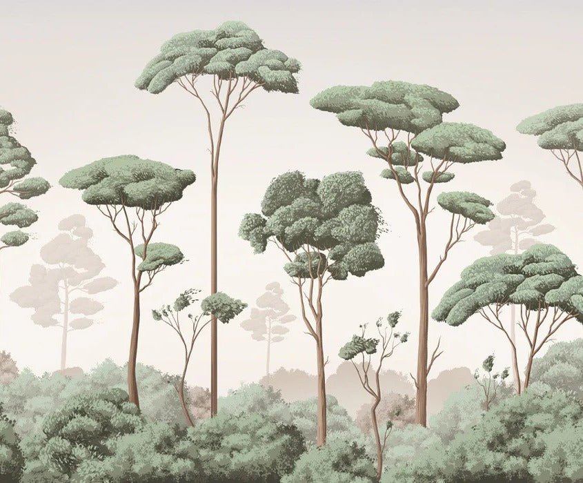 Tapete leichte Brise Kiefernwald