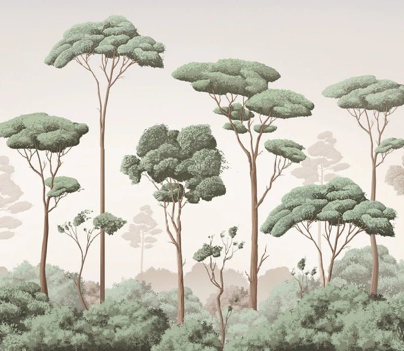 Tapete leichte Brise Kiefernwald