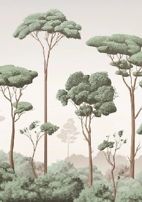 Tapete leichte Brise Kiefernwald