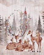 Tapete Kinderzimmer süße Rehe