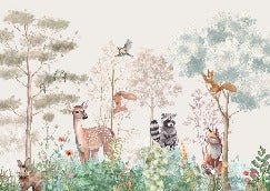 Tapete Kinderzimmer magische Natur beige