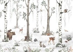 Tapete Tiere Frühling Wald