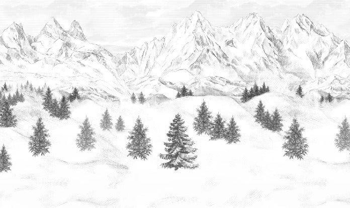 Tapete „Aiguilles d'Arves“