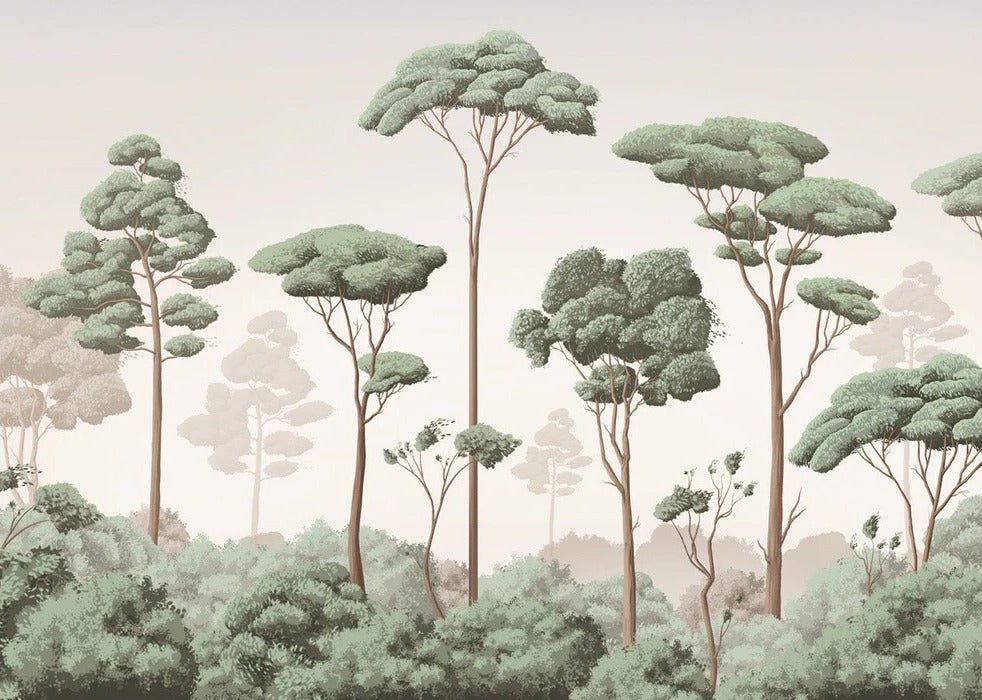 Tapete leichte Brise Kiefernwald