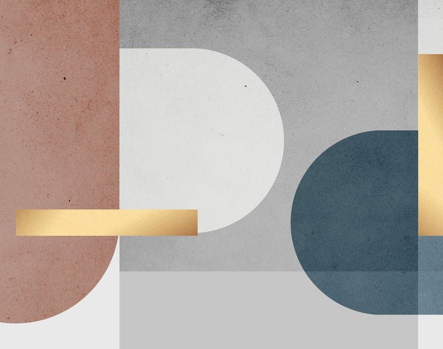 Grafische Zementtapete