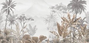 Tapete Trend Tropical Sepia
