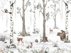Tapete Tiere Frühling Wald
