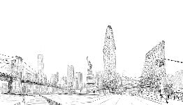 Tapete Architektur New York