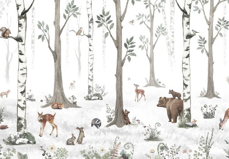 Tapete Tiere Frühling Wald