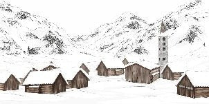Tapete Dorf Val d'Isère