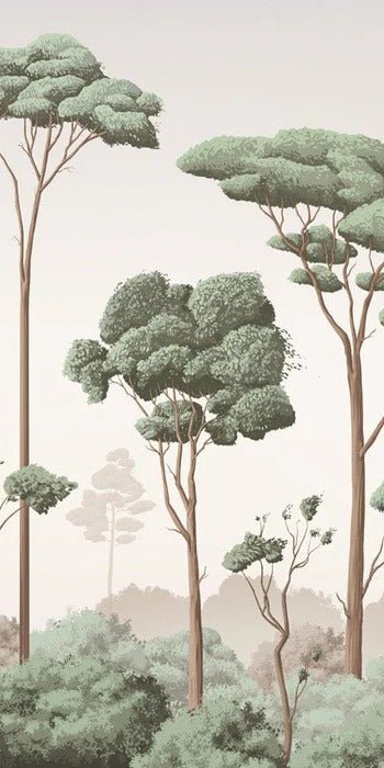 Tapete „Leichter Wind im Pinienwald“