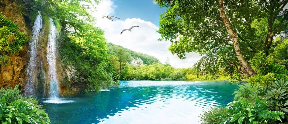 Tapete Wasserfall Entspannung