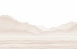 Tapete Annecy und sein friedlicher See Beige