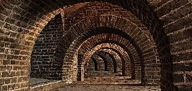 Tapete Trompe l'oeil Bricks Passage
