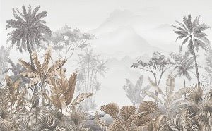 Tapete Trend Tropical Sepia