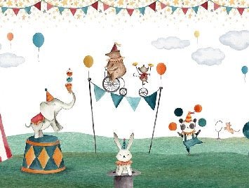 Tapete Zelt und Tiere