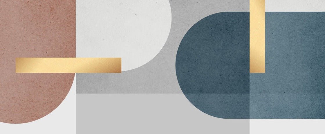 Grafische Zementtapete