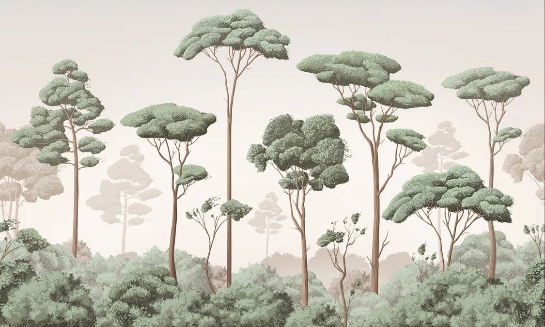 Tapete leichte Brise Kiefernwald