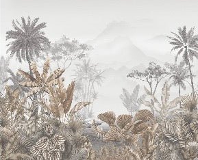 Tapete Trend Tropical Sepia