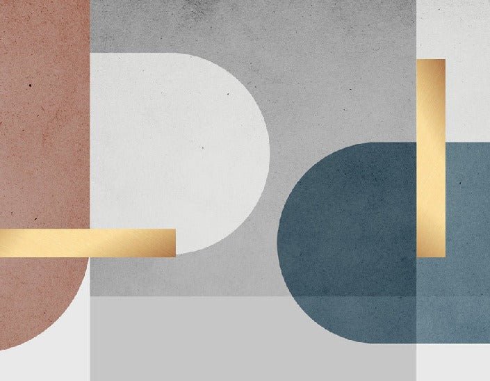 Grafische Zementtapete