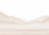 Tapete Annecy und sein friedlicher See Beige