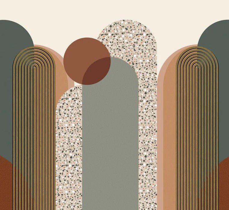 Tapete Art Deco Grafik Trend