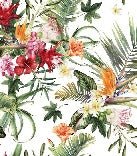 Tropische Tapete & Bunte Blumen