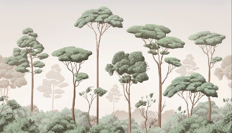 Tapete „Leichter Wind im Pinienwald“