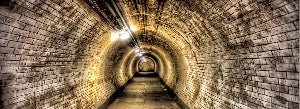 Tapete Ziegelstein-Tunnel
