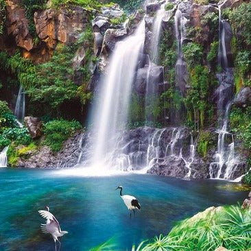 Tapete Wasserfall von La Réunion