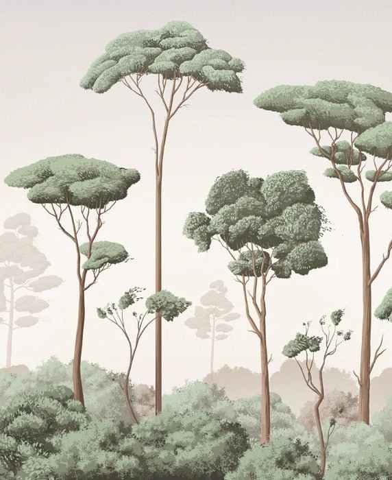 Tapete leichte Brise Kiefernwald