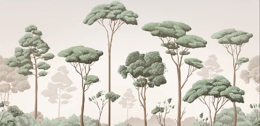 Tapete leichte Brise Kiefernwald