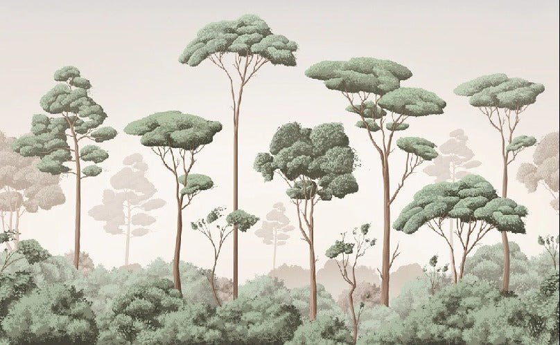 Tapete leichte Brise Kiefernwald