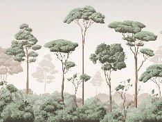 Tapete leichte Brise Kiefernwald