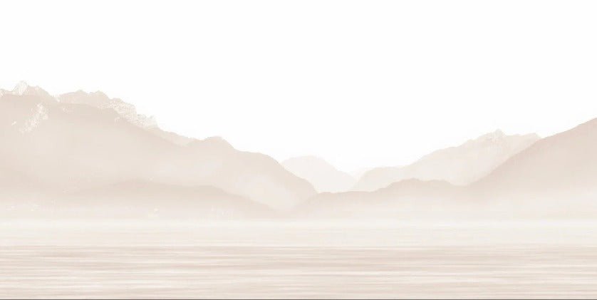 Tapete Annecy und sein friedlicher See Beige
