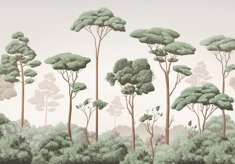 Tapete leichte Brise Kiefernwald