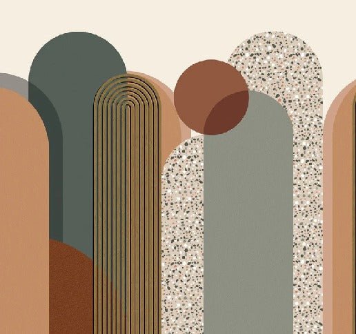 Tapete Art Deco Grafik Trend