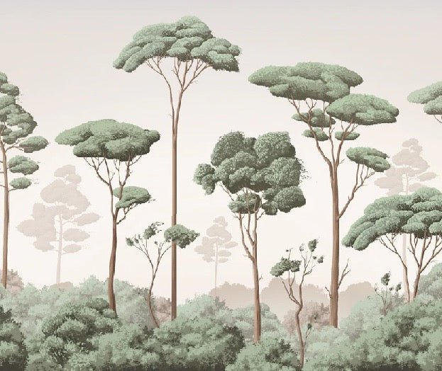 Tapete leichte Brise Kiefernwald