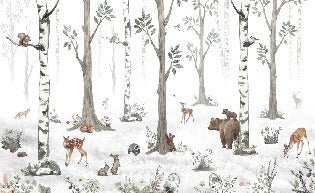 Tapete Tiere Frühling Wald
