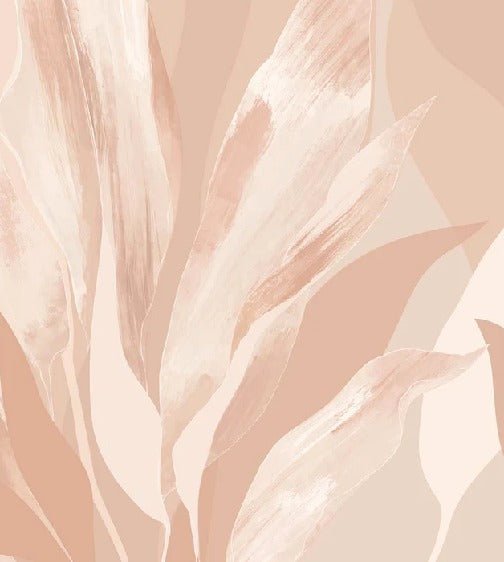 Papier peint étoffe florale nude, XXL, tendance
