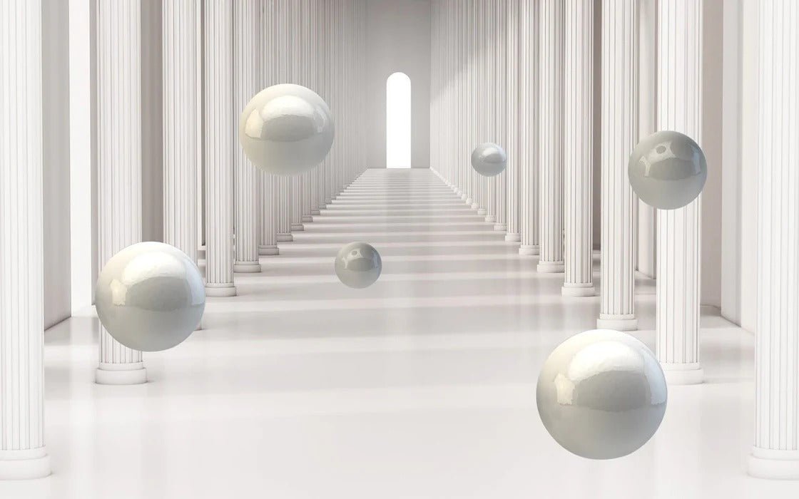 Tapete 3D Trompe Oeil römische Säule