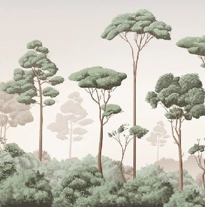 Tapete leichte Brise Kiefernwald