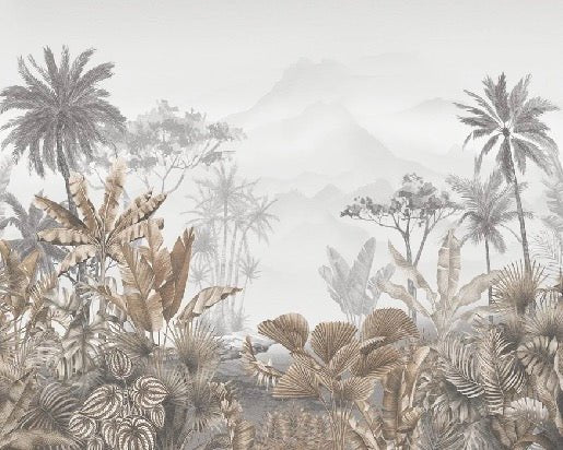 Tapete Trend Tropical Sepia